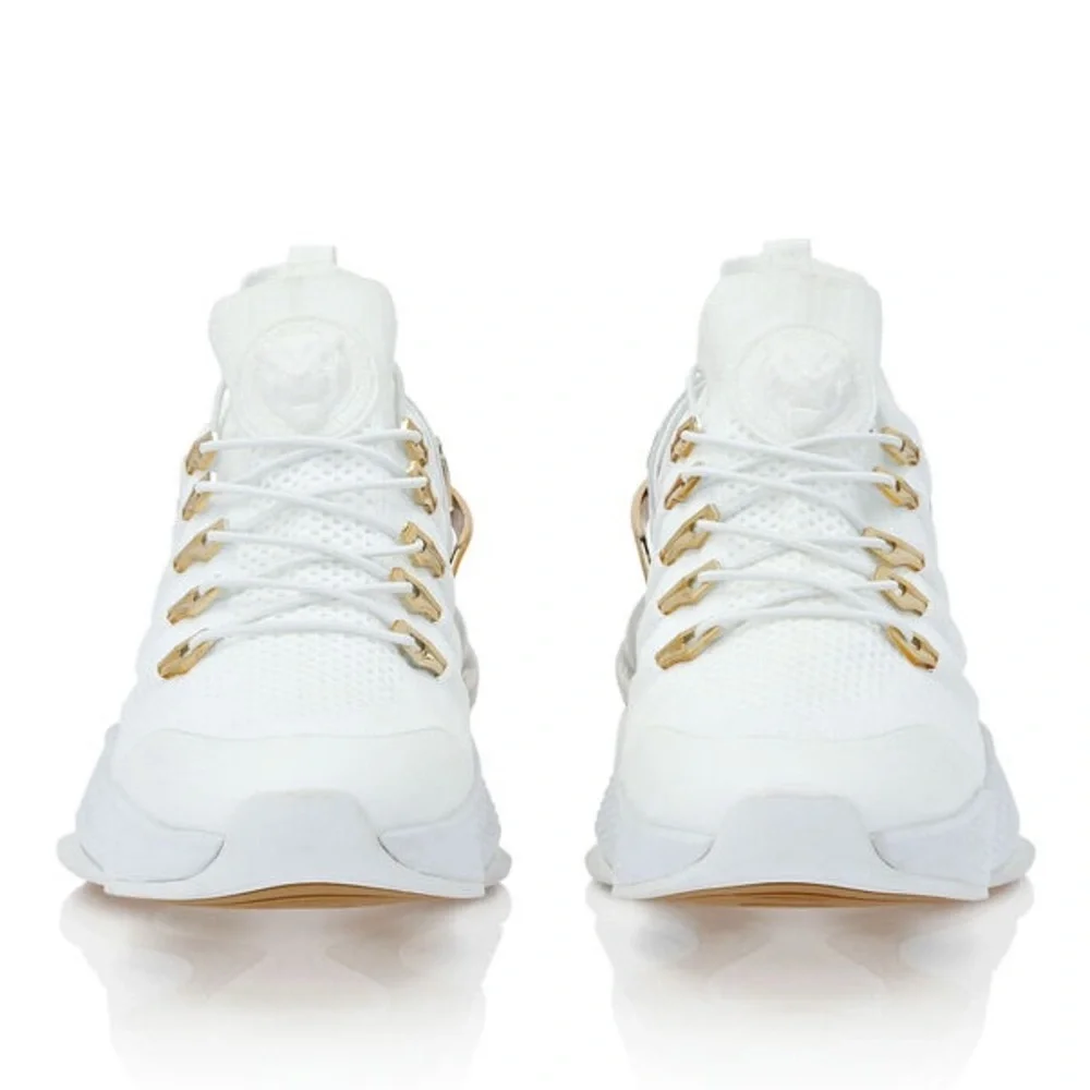 Philipp Plein Sport Tiger Attack Gen.X.04 White Gold Sneakers Men